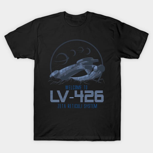 Welcome to LV 426 Zeta Reticuli System T-Shirt by Meta Cortex